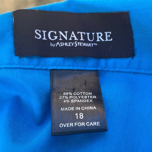 Turquoise button down - Picture 2 of 3